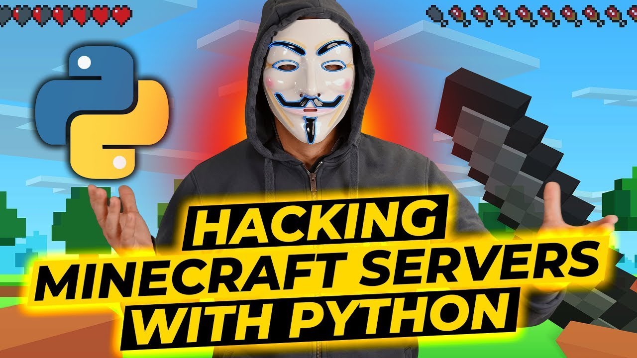 Minecraft hacking with PYTHON and Log4j // Netcat reverse shell exploiting CVE